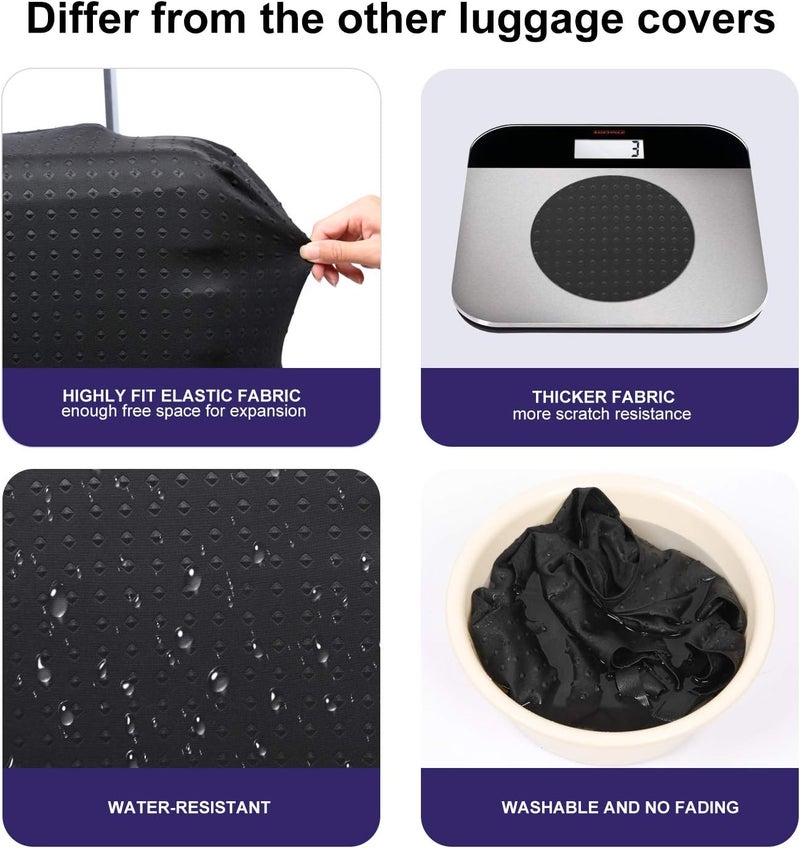7-Mi Travel Luggage Cover Protector, Washable Suitcase Protector Anti-scratch Spandex Baggage Covers Fits 31-32 Inch Luggage - Image 3
